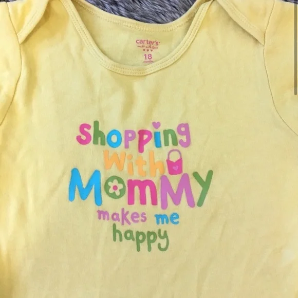 Carter’s yellow onesie size 12-18 months - Picture 2 of 2